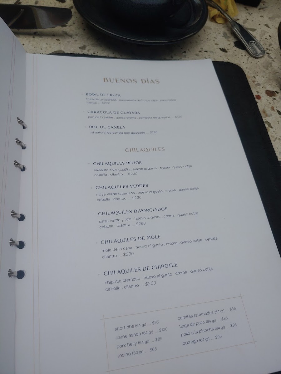 Embajadora Menu - Image 1
